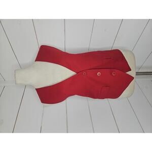 Lord & Taylor Size 12 petite red button down adjustable vest